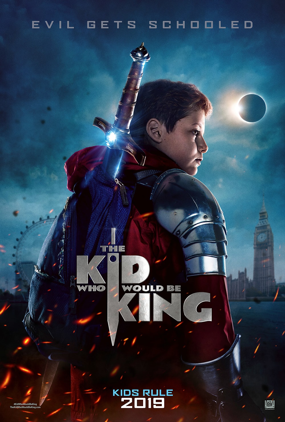 THE KID WHO WOULD BE KING poster