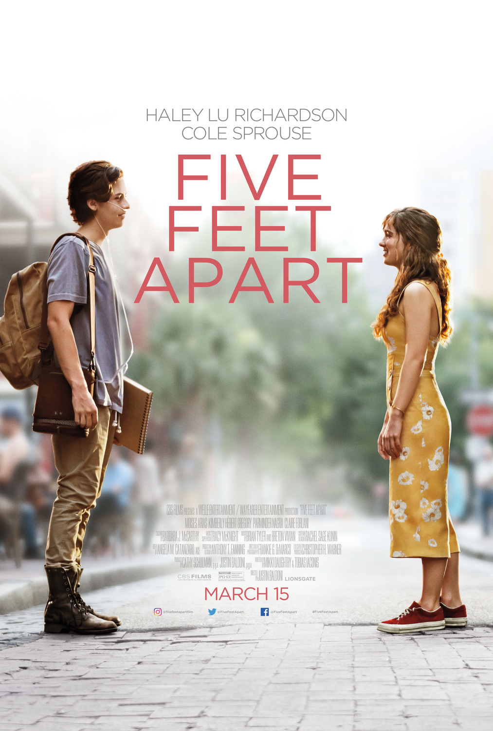 FIVE FEET APART (2019) poster