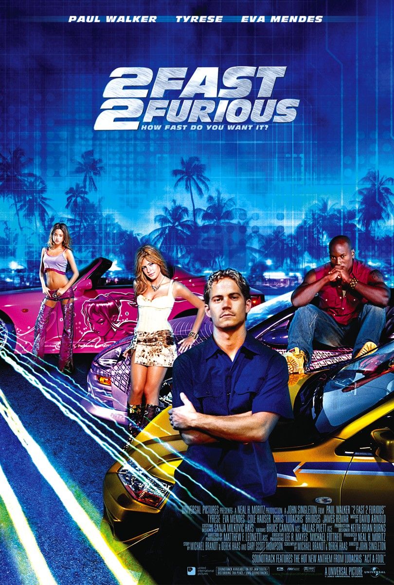 2 FAST 2 FURIOUS (2003) poster