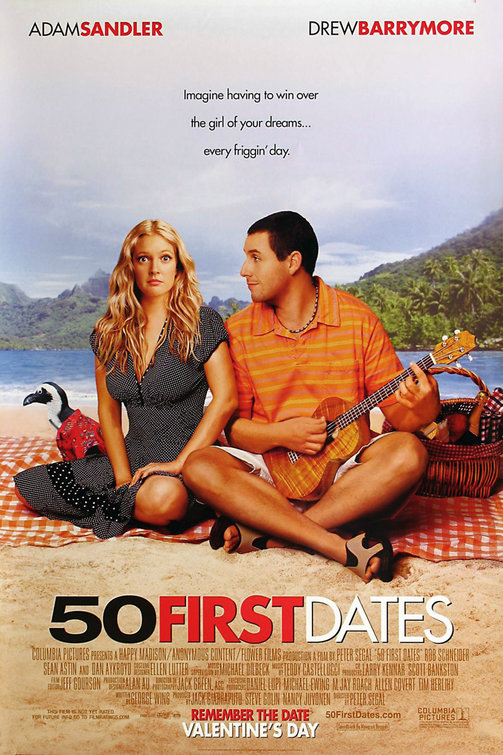 50 FIRST DATES (2004) poster