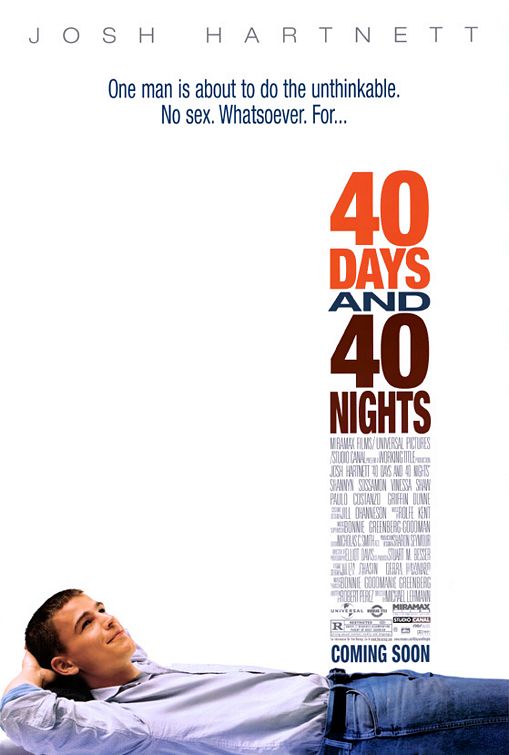 40 DAYS AND 40 NIGHTS (2002) poster
