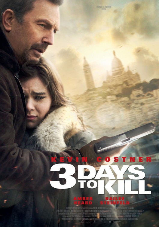 3 DAYS TO KILL (2014) poster