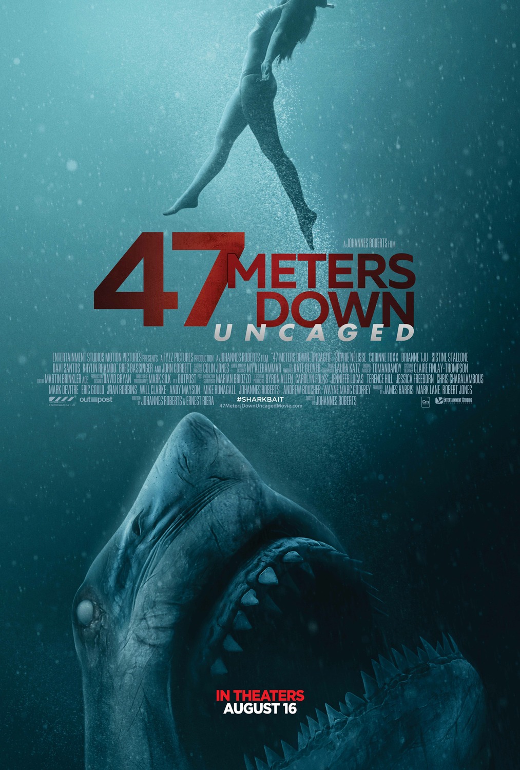 47 METERS DOWN: Uncaged poster