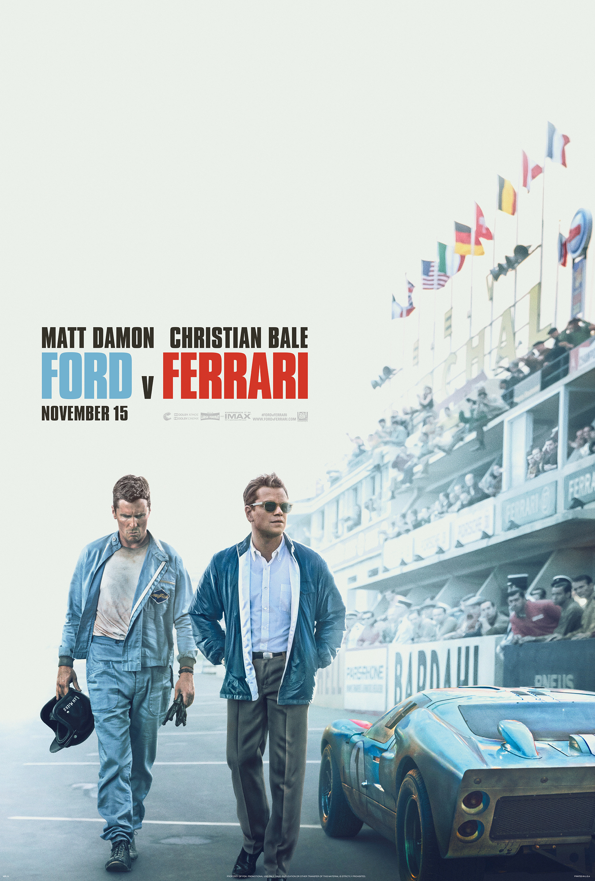 FORD v. FERRARI poster
