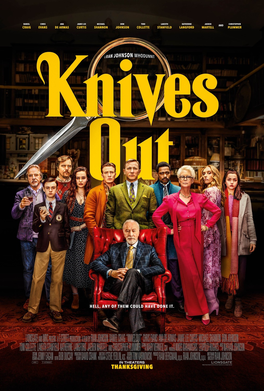 KNIVES OUT poster