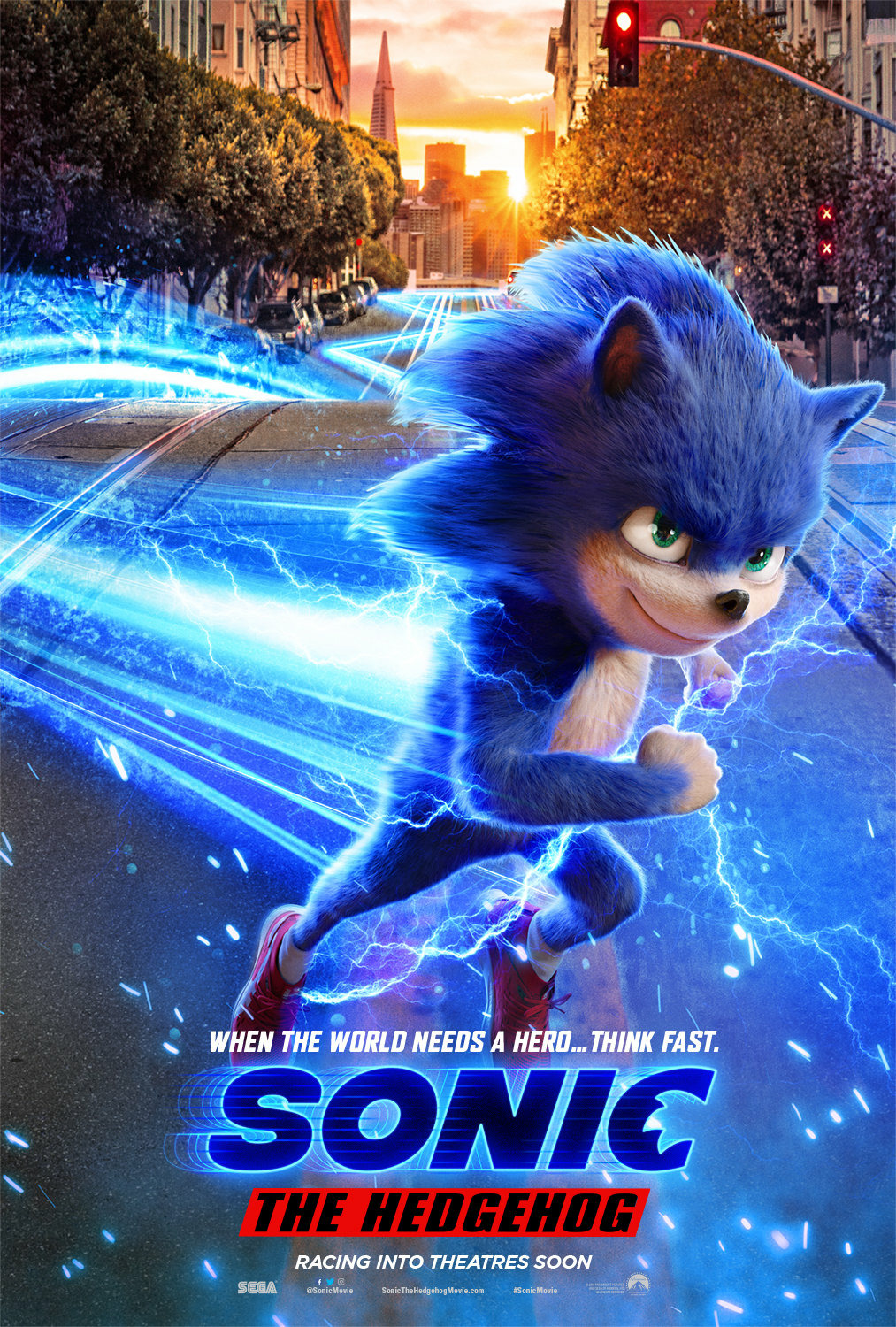 SONIC THE HEDGEHOG poster