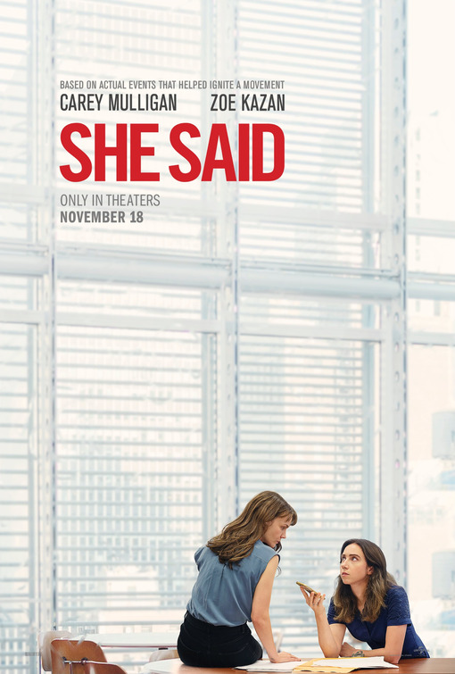 SHE SAID poster